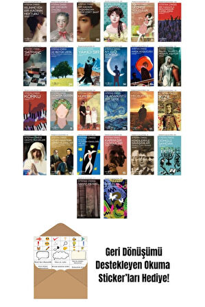 Stefan Zweig Kitapları Modern Klasikler Serisi 26 Kitap Set + Okuma Sticker'ları
