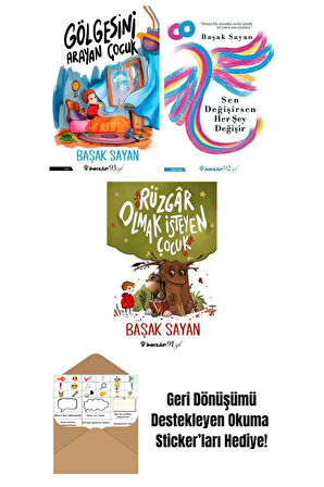 Başak Sayan 3 Kitap Seti + Okuma Sticker'ları