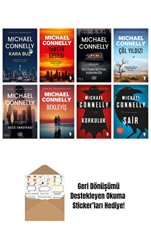Michael Connelly 8 Kitap Seti + Okuma Sticker'ları
