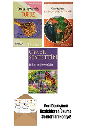Ömer Seyfettin 3 Kitap Seti + Okuma Sticker'ları