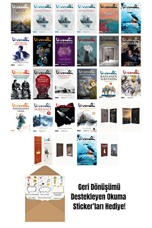 Zülfü Livaneli 28 Kitap Seti + Okuma Sticker'ları