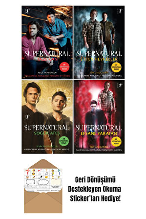 Supernatural 4 Kitap Set-3 + Okuma Sticker'ları