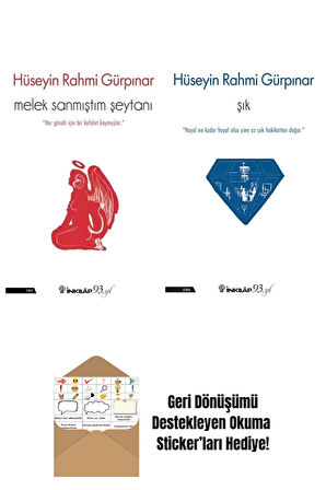 Hüseyin Rahmi Gürpınar 2 Kitap Seti + Okuma Sticker'ları
