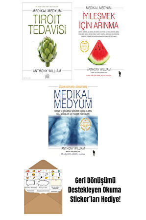 Anthony William 3 Kitap Seti + Okuma Sticker'ları