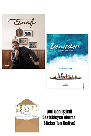 Mehmet Yalçınkaya 2 Kitap Set / Denizden - Esnaf + Okuma Sticker'ları