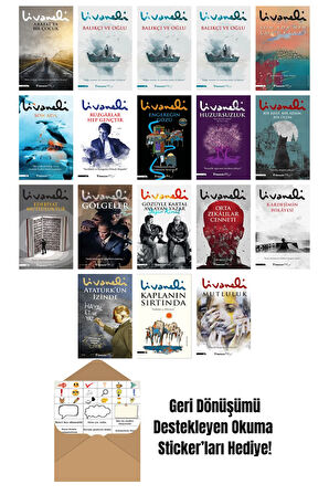 Zülfü Livaneli 18 Kitap Seti + Okuma Sticker'ları