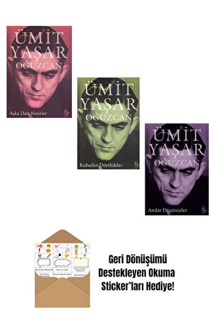 Ümit Yaşar Oğuzcan 3 Kitap Set + Okuma Sticker'ları