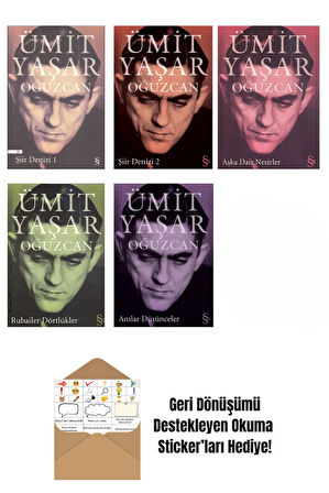 Ümit Yaşar Oğuzcan 5 Kitap Set + Okuma Sticker'ları