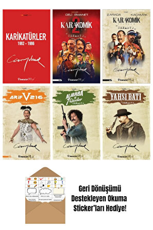 Cem Yılmaz Budan 6 Kitap Seti + Okuma Sticker'ları