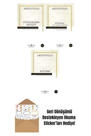 Aristoteles 3 Kitap Set + Okuma Sticker'ları