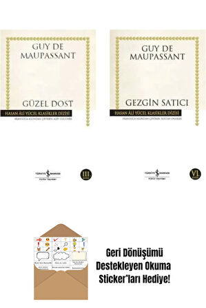 Guy De Maupassant 2 Kitap Set + Okuma Sticker'ları