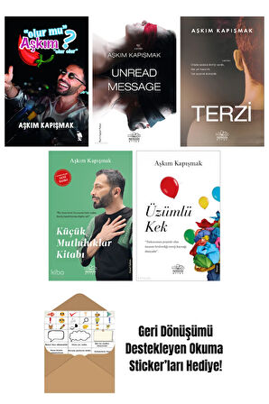 Aşkım Kapışmak 5 Kitap Seti + Okuma Sticker'ları