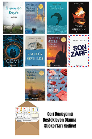 Ahmet Erol 10 Kitap Seti + Okuma Sticker'ları