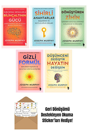 Joseph Murphy 5 Kitap Seti + Okuma Sticker'ları