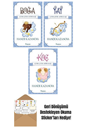 Hande Kazanova 3 Kitap Seti + Okuma Sticker'ları