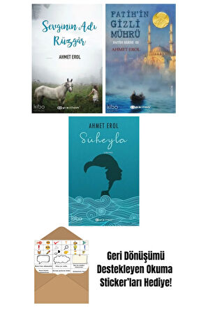 Ahmet Erol 3 Kitap Seti + Okuma Sticker'ları