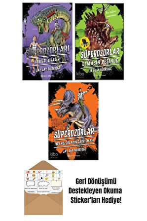 Jay Jay Burridge 3 Kitap Seti + Okuma Sticker'ları