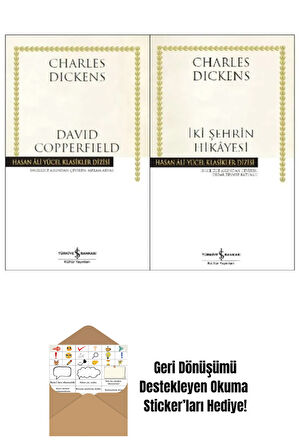 Charles Dickens 2 Kitap Set + Okuma Sticker'ları