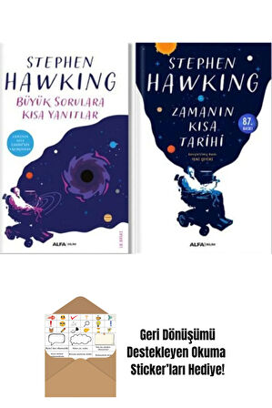 Stephen Hawking Seti 2 Kitap Takım + Okuma Sticker'ları