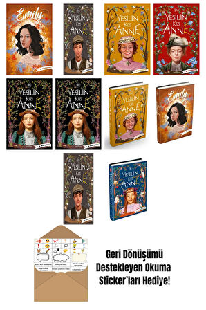 L. M. Montgomery 10 Kitap Seti + Okuma Sticker'ları