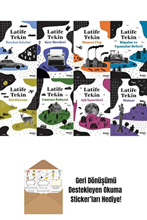 Latife Tekin 8 Kitap Set + Okuma Sticker'ları
