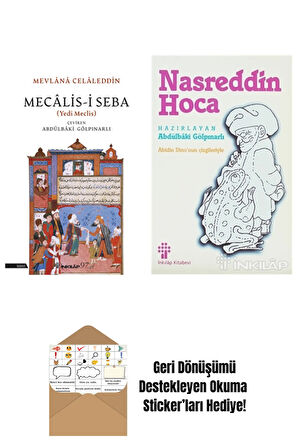Abdülbaki Gölpınarlı 2 Kitap Seti + Okuma Sticker'ları