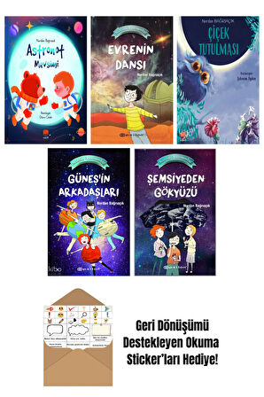 Nurdan Bağrıaçık 5 Kitap Seti + Okuma Sticker'ları