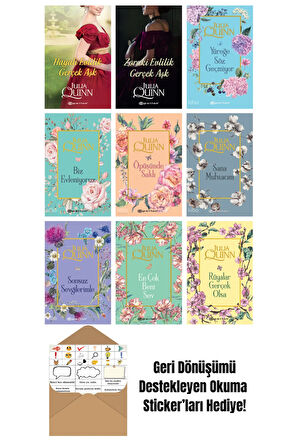 Julia Quinn 9 Kitap Seti + Okuma Sticker'ları
