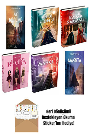 Gamze Çelik 6 Kitap Seti + Okuma Sticker'ları