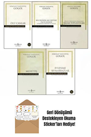 Nikolay Vasilyeviç Gogol 5 Kitap Set + Okuma Sticker'ları