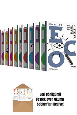 Umberto Eco Seti 10 Kitap + Okuma Sticker'ları