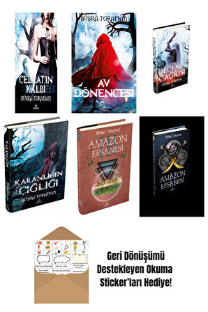 Büşra Toraman 6 Kitap Seti + Okuma Sticker'ları