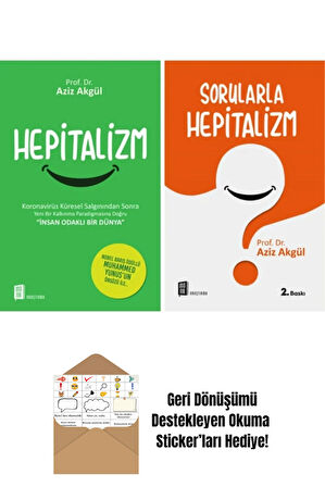 Aziz Akgül 2 Kitap Set + Okuma Sticker'ları
