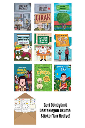 Şermin Yaşar Seti 9 Kitap + Okuma Sticker'ları