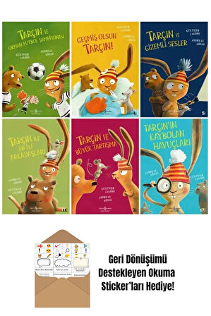 Tarçın Serisi 6 Kitap Set + Okuma Sticker'ları