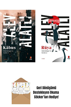 Schrödinger'in Kedisi Kabus - Schrödinger'in Kedisi Rüya / 2 Kitap Set + Okuma Sticker'ları