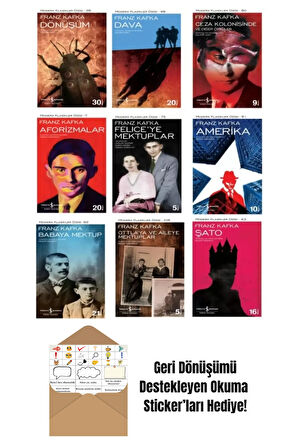 Franz Kafka 9 Kitap Set + Okuma Sticker'ları