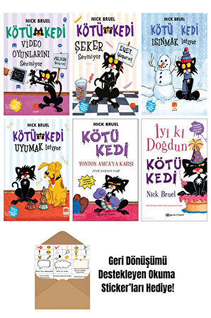 Nick Bruel 6 Kitap Seti + Okuma Sticker'ları