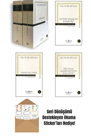 Victor Hugo 4 Kitap Set + Okuma Sticker'ları