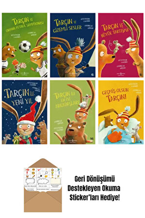 Tarçın Serisi 6 Kitap Set Tarçın ve Yeni Yıl + Okuma Sticker'ları