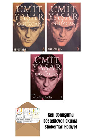 Şiir Denizi 1-2 / Aşka Dair Nesirler - 3 Kitap Takım + Okuma Sticker'ları