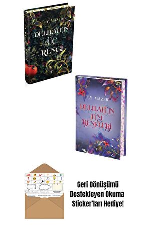 Delilahın Üç Rengi + Delilahın Tüm Renkleri 2 Kitap Set Ciltli + Okuma Sticker'ları