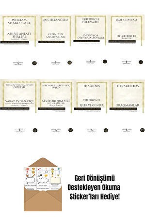 Cennetin Anahtarları - Seviyordum Sizi 8 Kitap Set + Okuma Sticker'ları