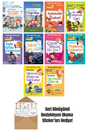 Dan Gutman 10 Kitap Seti + Okuma Sticker'ları