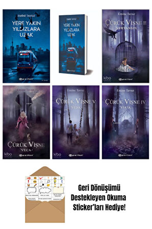 Emine Tavuz 6 Kitap Seti + Okuma Sticker'ları