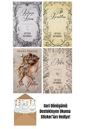 Güneş Demirel 4 Kitap Seti + Okuma Sticker'ları