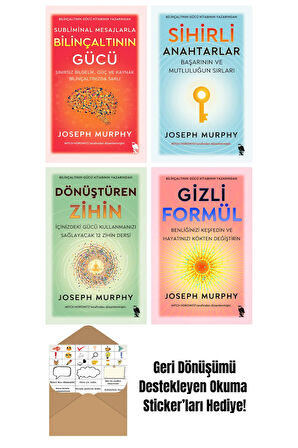 Joseph Murphy 4 Kitap Seti + Okuma Sticker'ları