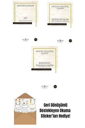 Çehov 3 Kitap Set + Okuma Sticker'ları