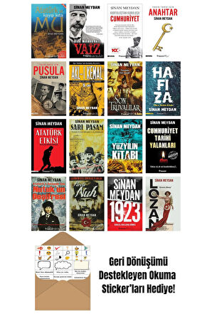 Sinan Meydan 16 Kitap Seti + Okuma Sticker'ları