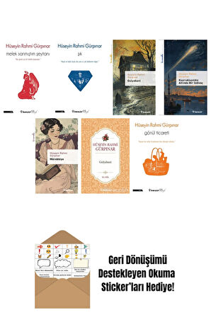 Hüseyin Rahmi Gürpınar 7 Kitap Seti + Okuma Sticker'ları
